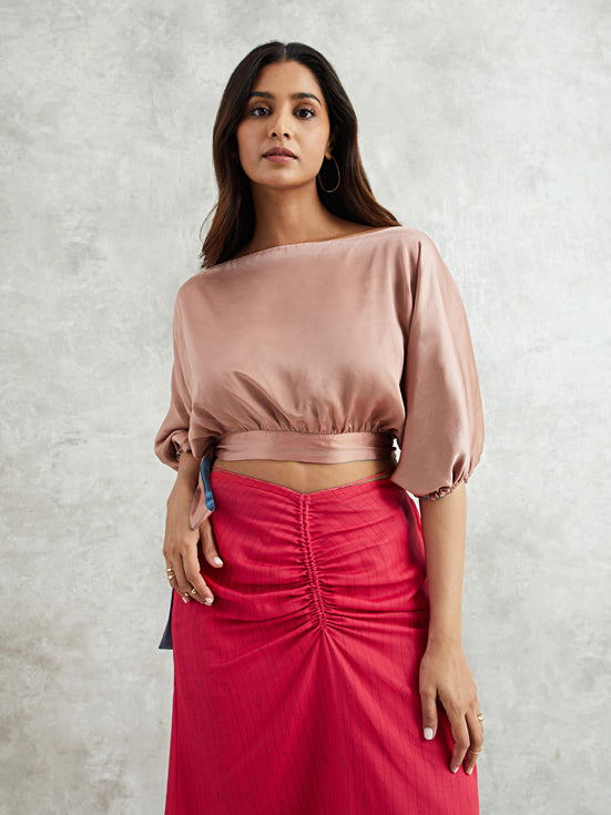 Rose gold skirt set hotsell